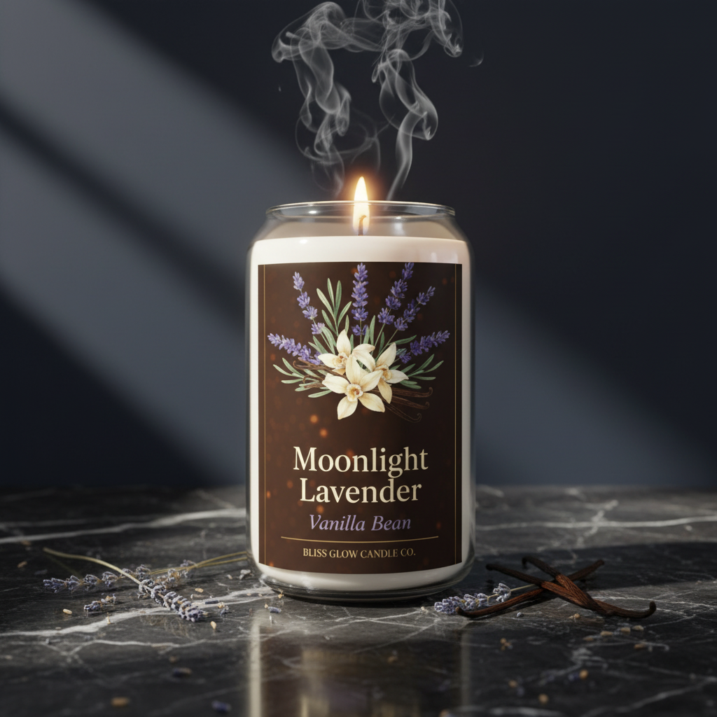 Moonlight Lavender — Luxury Soy Candle