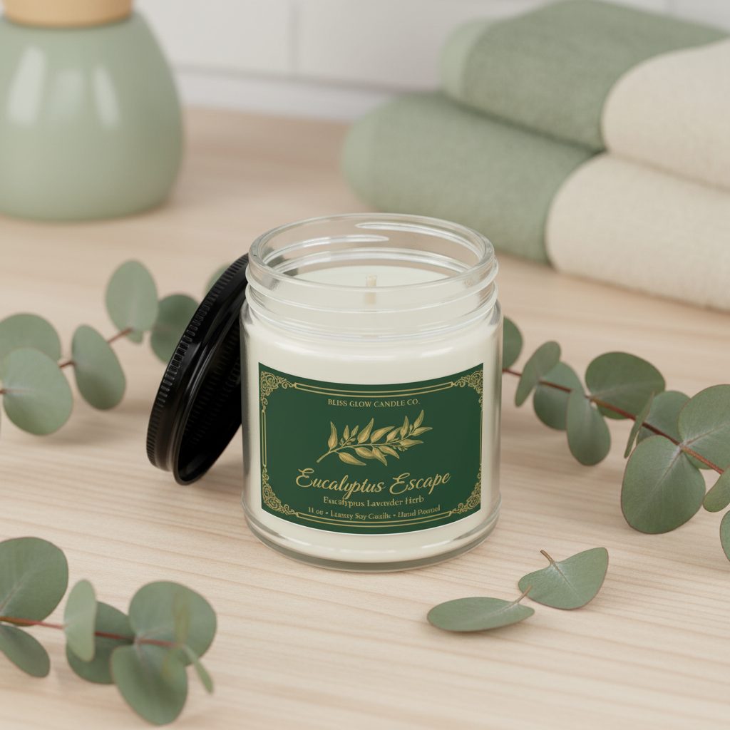 Eucalyptus Escape — Luxury Soy Candle