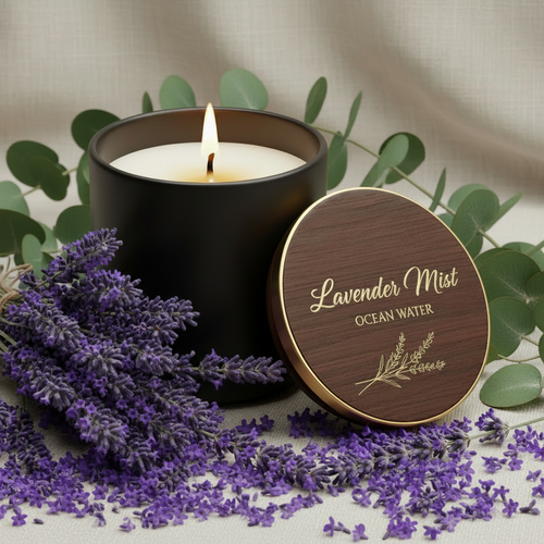Lavender Mist Luxury Soy Candle | Calming Lavender Candle for Sleep & Relaxation