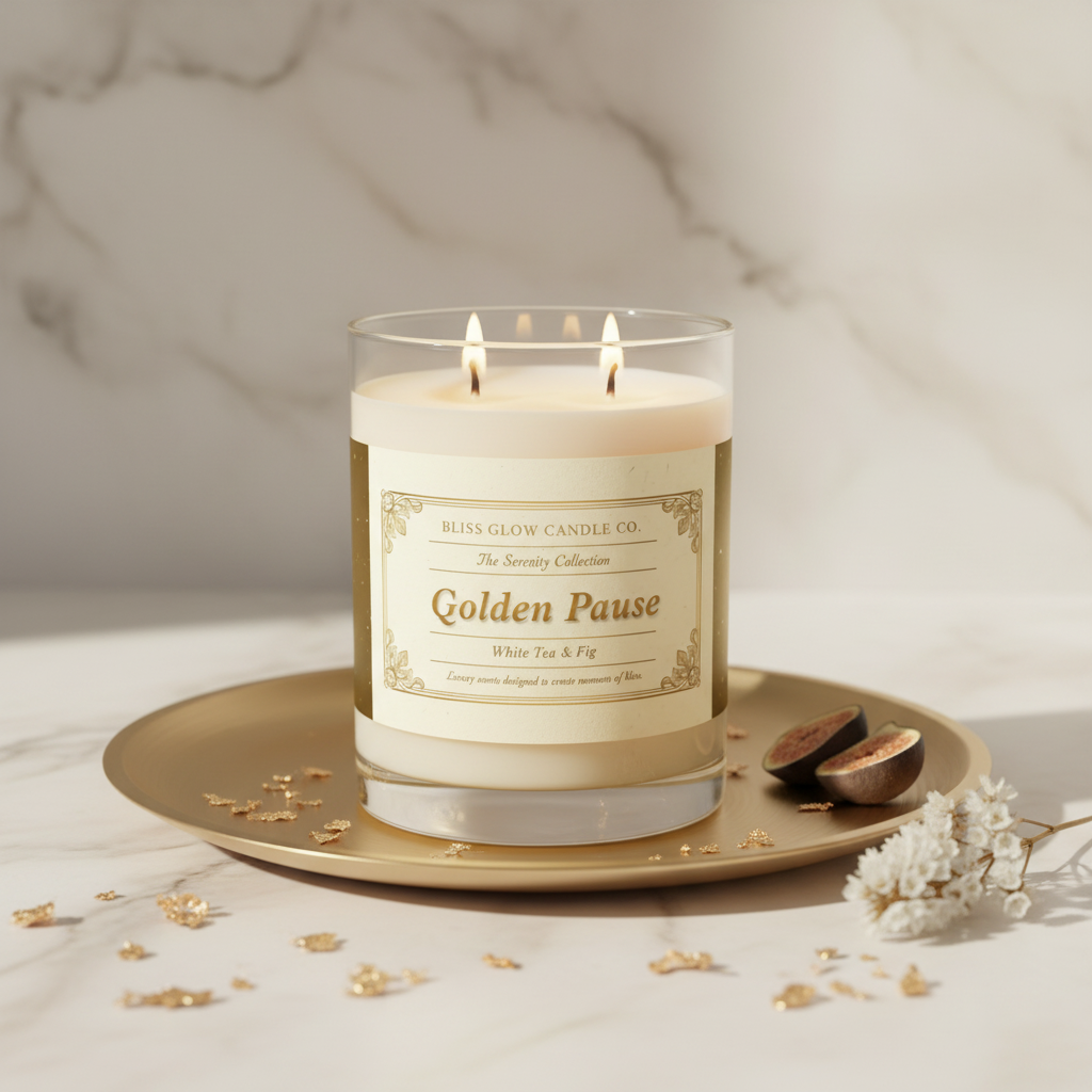 Ocean Mist & Moss Luxury Soy Candle | Coastal Scented Candle | Seaside Home Fragrance