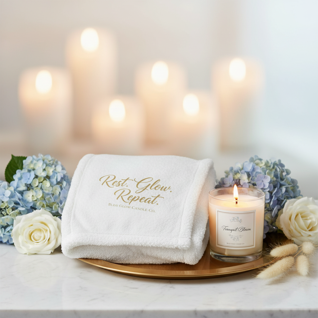 Sherpa Fleece Blanket — "Rest. Glow. Repeat." Cozy Luxury Throw for Relaxation & Self-Care
